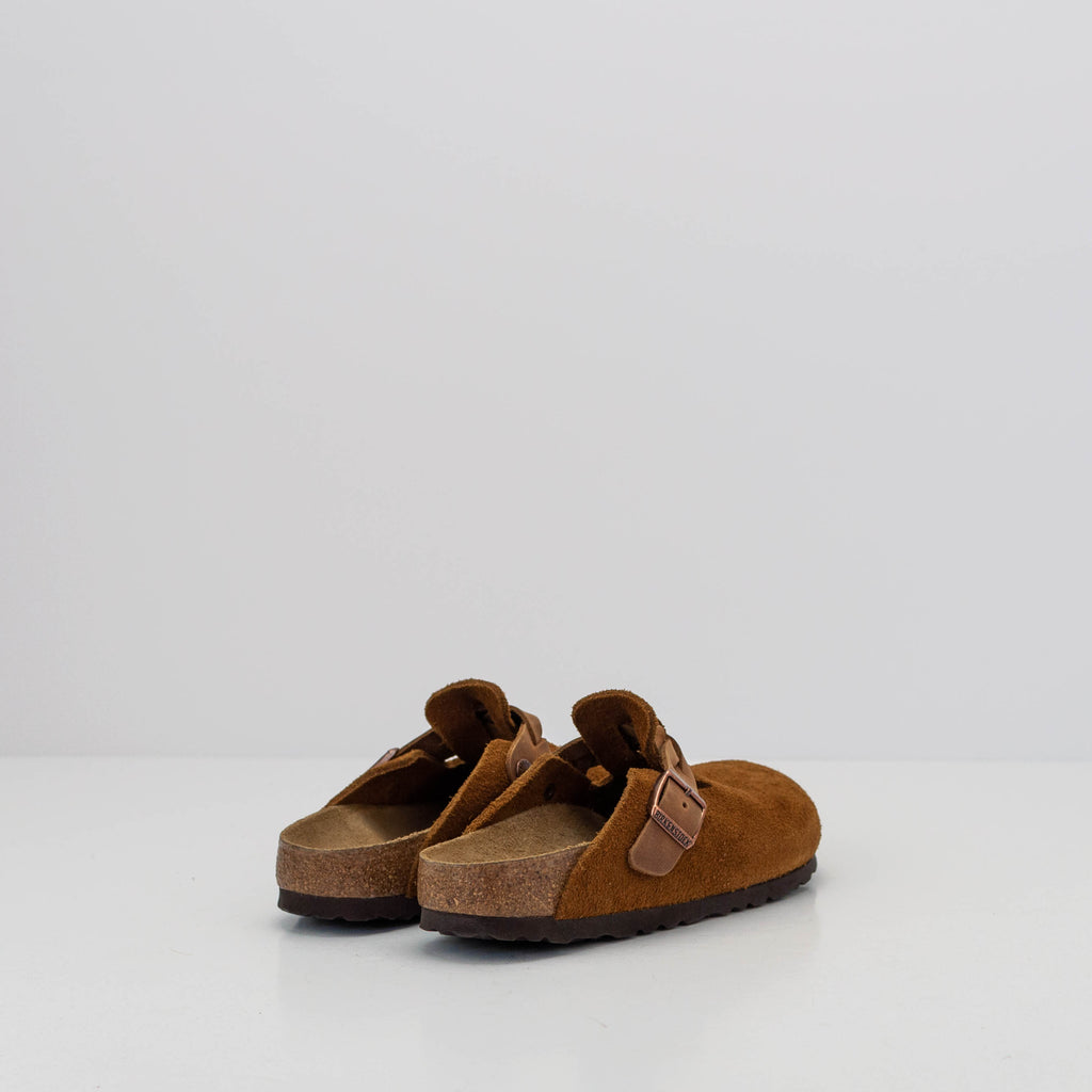 靴 BIRKENSTOCK Boston 40 BIRKENSTOCK BOSTON BRAIDED ANTE MINK 1026713 ZUECOS CAMEL | MOKSIN