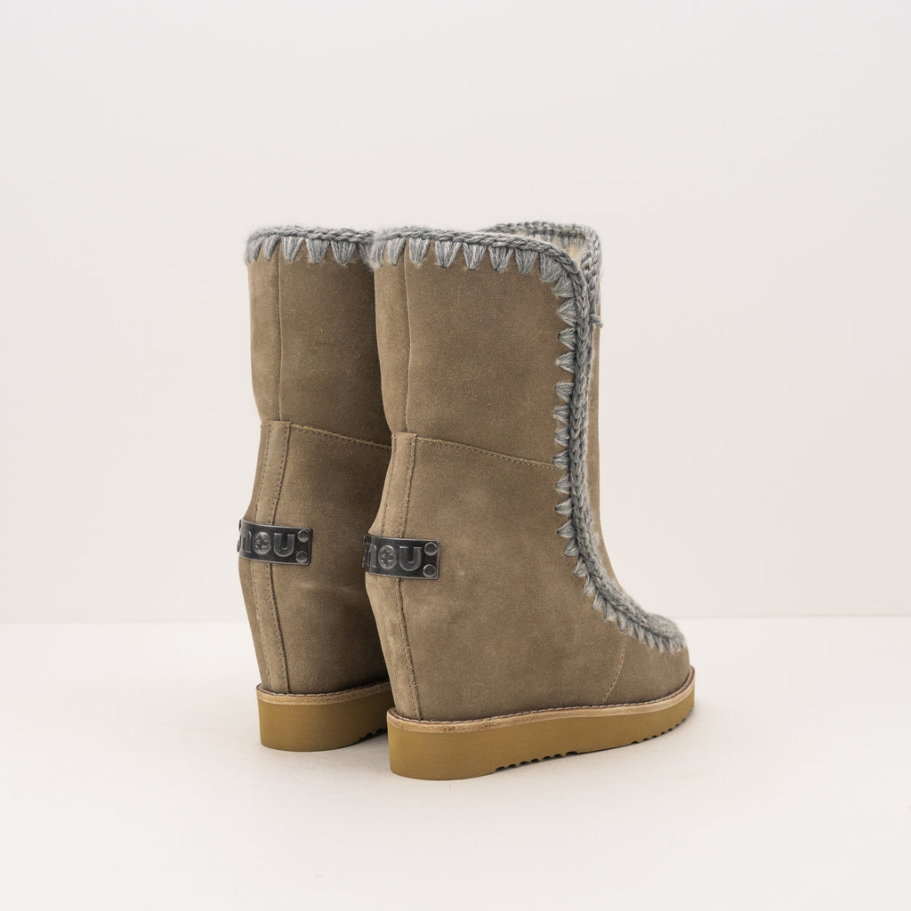 Wedge Tall Botas Mou French MOU BOOT FRENCH TOE WEDGE SHORT DKST