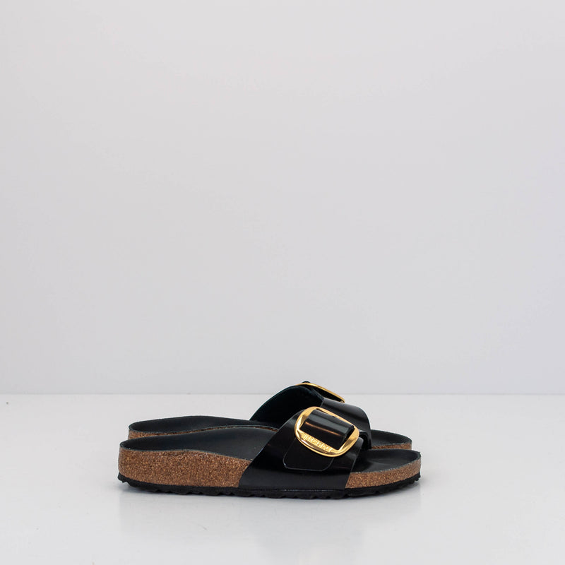 SANDALIA - BIRKENSTOCK - MADRID BIG BUCKLE HIGH SHINE BLACK