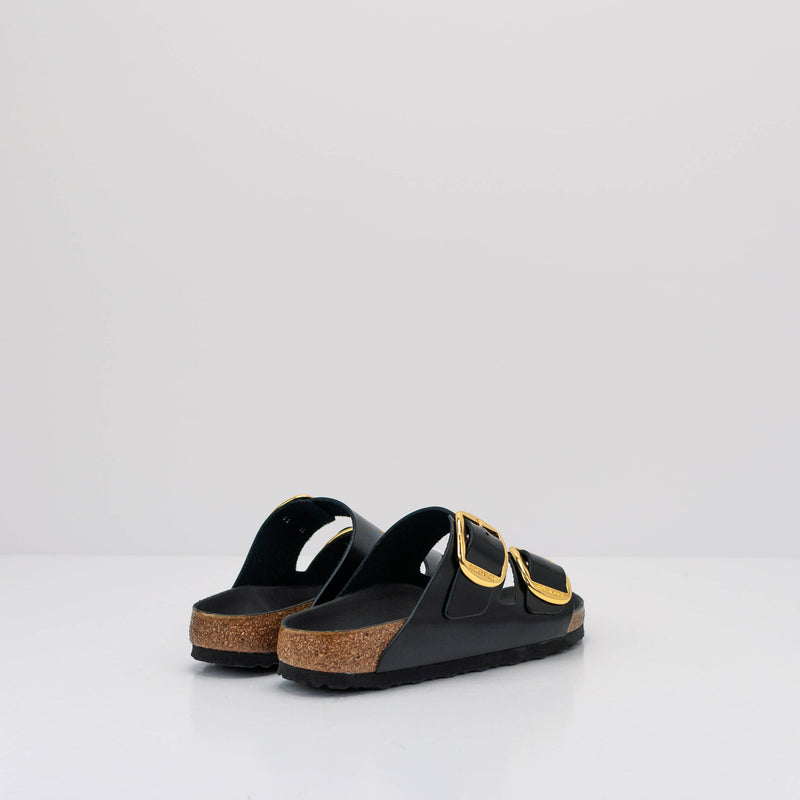 SANDALIA - BIRKENSTOCK - ARIZONA BIG BUCKLE HIGH SHINE BLACK