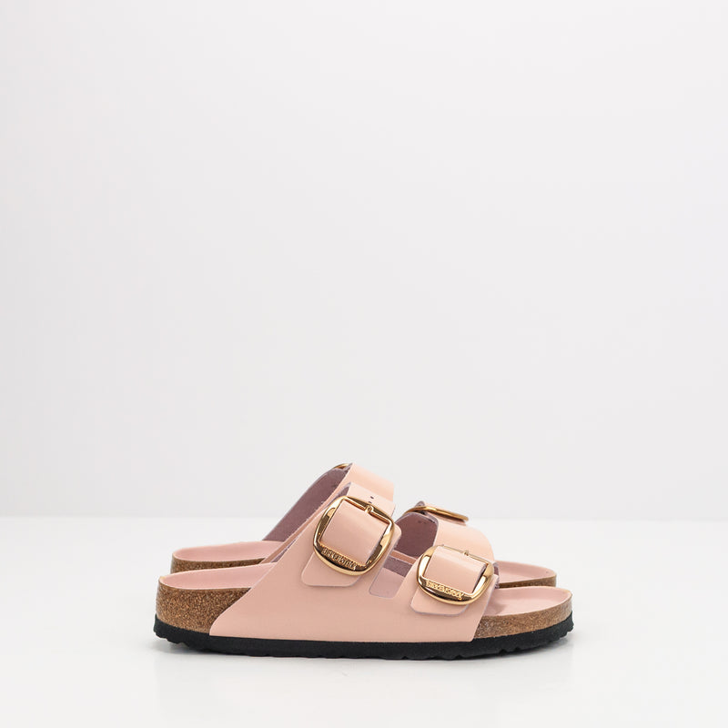 BIRKENSTOCK - SANDAL - ARIZONA BIG BUCKLE HIGH SHINE LIGHT ROSE 1029392