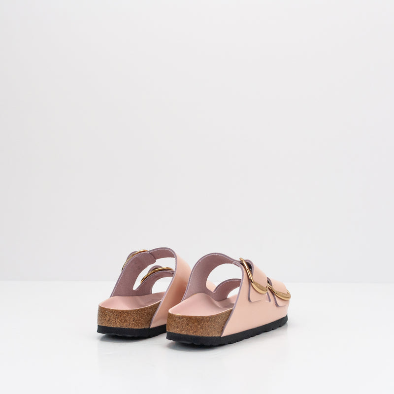 BIRKENSTOCK - SANDAL - ARIZONA BIG BUCKLE HIGH SHINE LIGHT ROSE 1029392