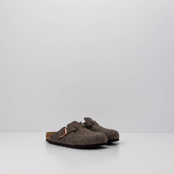 BIRKENSTOCK - CLOGS - BOSTON WOOL FELT CACAO