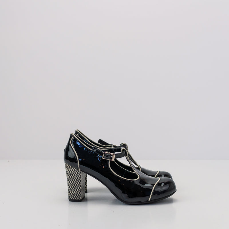 ZAPATO - NEMONIC - NICE 1921 CHAROL NEGRO