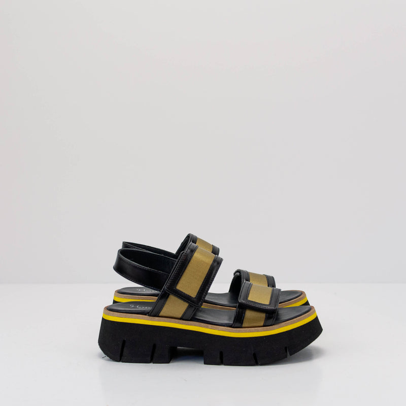 HOMERS - SANDAL - 21321 NYLON GOLD GREEN