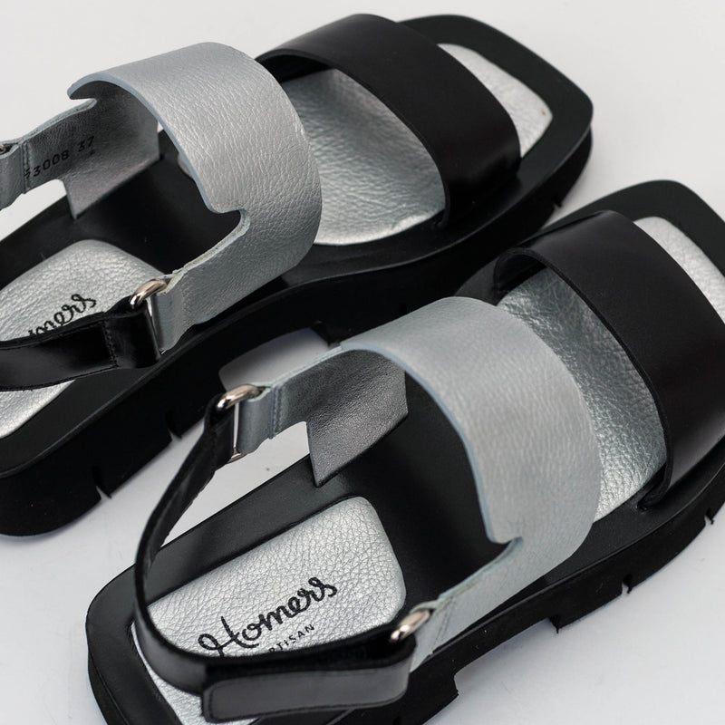 HOMERS -SANDAL - 21419 SIERRA BLACK SILVER