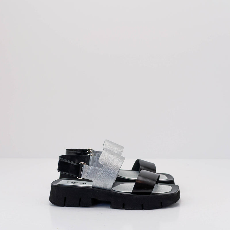 HOMERS -SANDAL - 21419 SIERRA BLACK SILVER