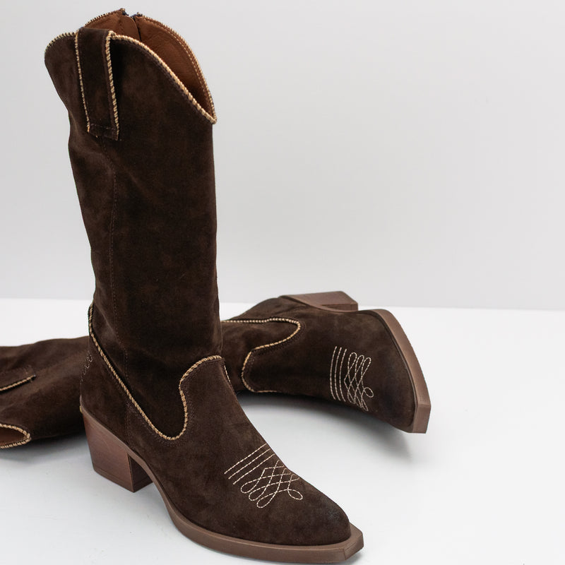 NEMONIC - BOOT - ATLANTA 2294 WESTERN MARRON
