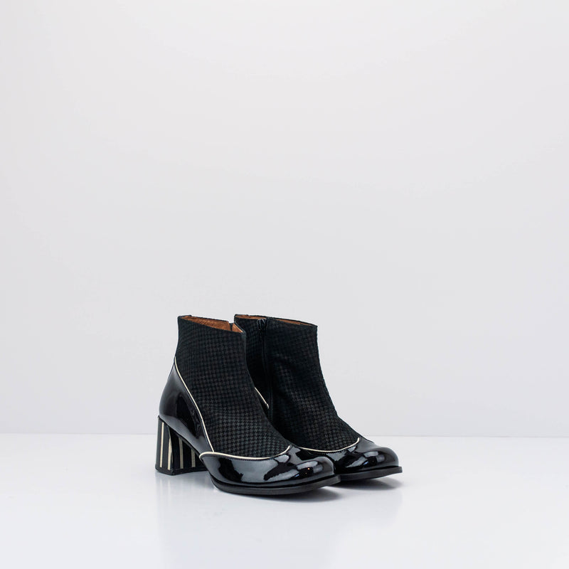 BOTIN - NEMONIC - REBECA 2334 CHAROL VICHY NEGRO