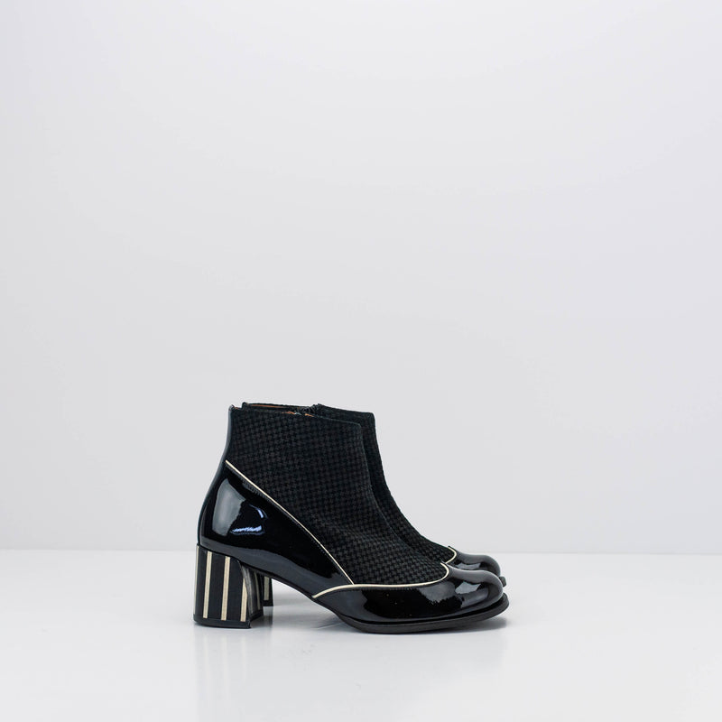 BOTIN - NEMONIC - REBECA 2334 CHAROL VICHY NEGRO