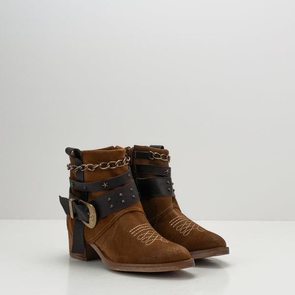 NEMONIC - ANKLE BOOT - ILLINOIS 2488 INGRAS TABACO