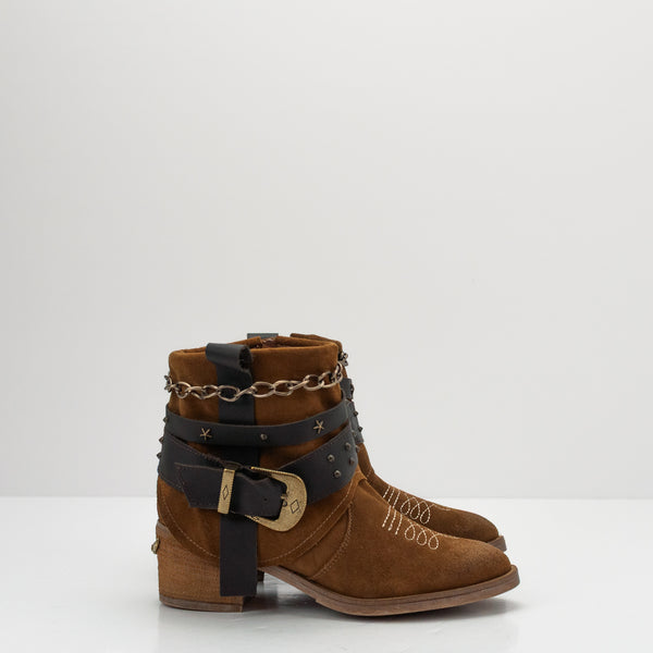 NEMONIC - ANKLE BOOT - ILLINOIS 2488 INGRAS TABACO