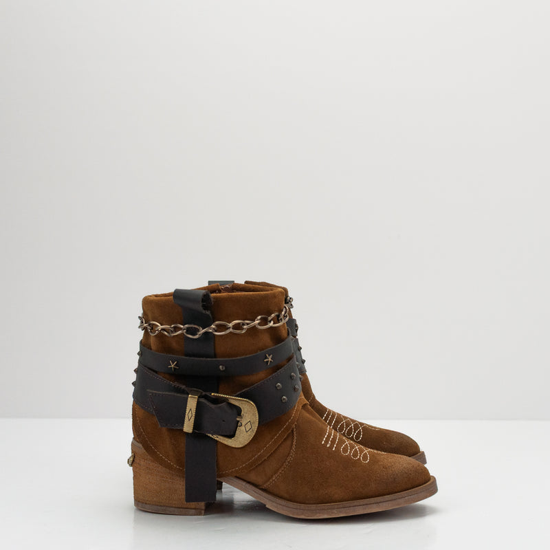 NEMONIC - ANKLE BOOT - ILLINOIS 2488 INGRAS TABACO