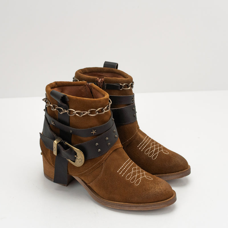 NEMONIC - ANKLE BOOT - ILLINOIS 2488 INGRAS TABACO