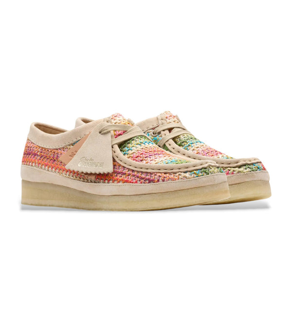 CLARKS - SHOE - WALLABEE MULTICOLOUR RAFFIA WOMEN'S
