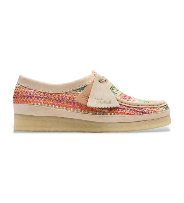 CLARKS - SHOE - WALLABEE MULTICOLOUR RAFFIA WOMEN'S