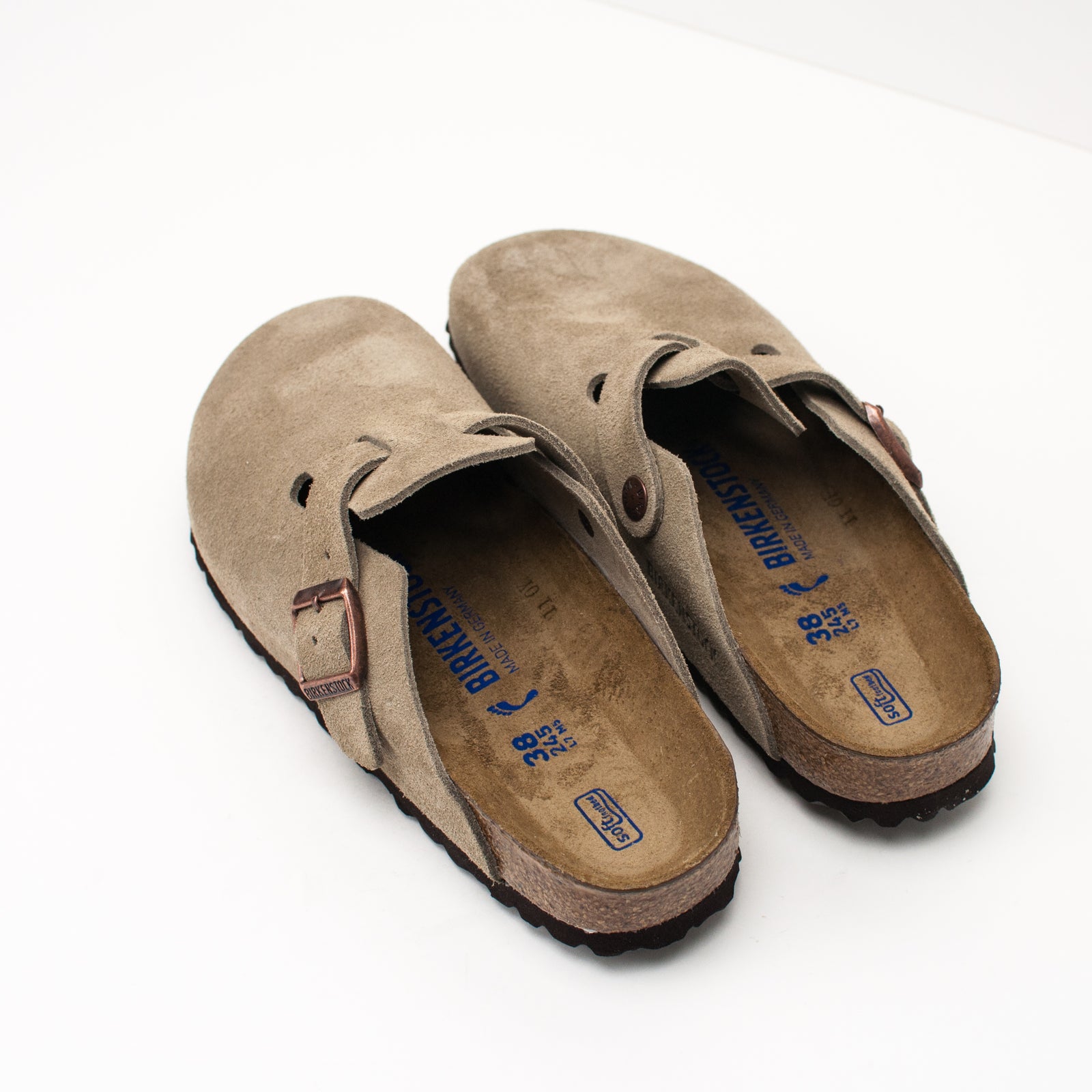 Buy online Birkenstock clogs Boston SFB VL Taupe 560773 | Moksin