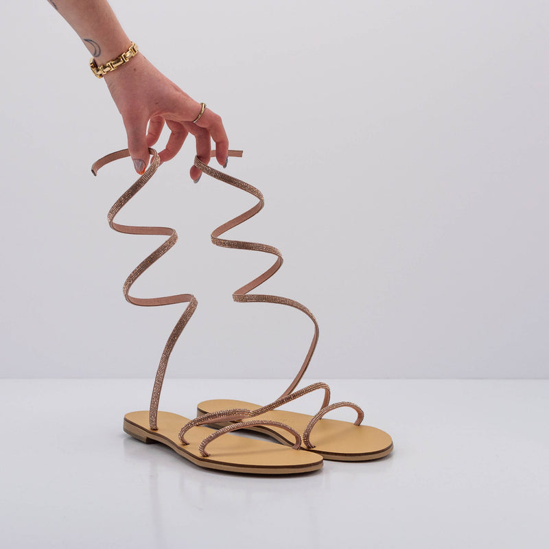NICOLAS LAINAS - SANDAL - CRYSTAL COPPER