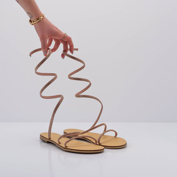 NICOLAS LAINAS 64-CE GOLD GREEK SANDALS | MOKSIN – Moksin