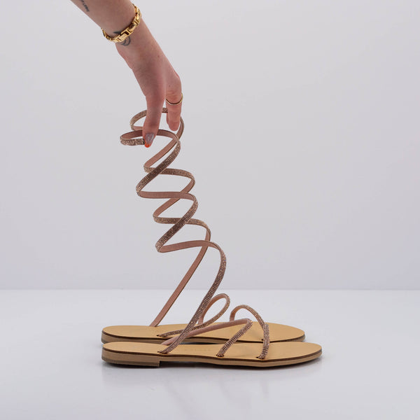 NICOLAS LAINAS - SANDAL - CRYSTAL COPPER