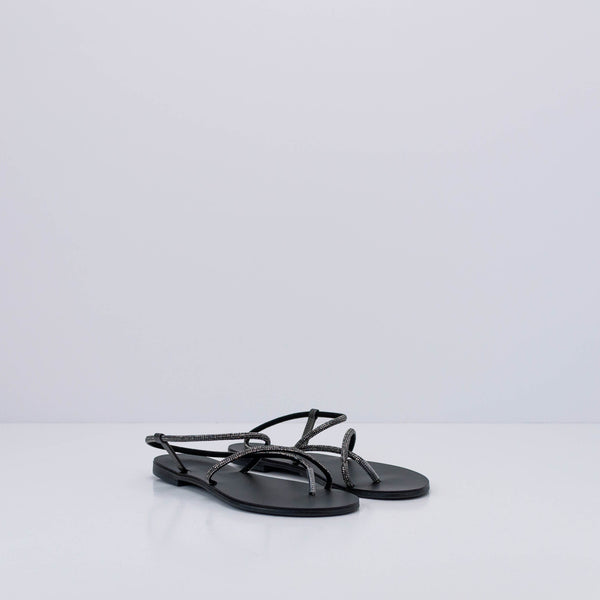 NICOLAS LAINAS - SANDAL - CRYSTAL BLACK