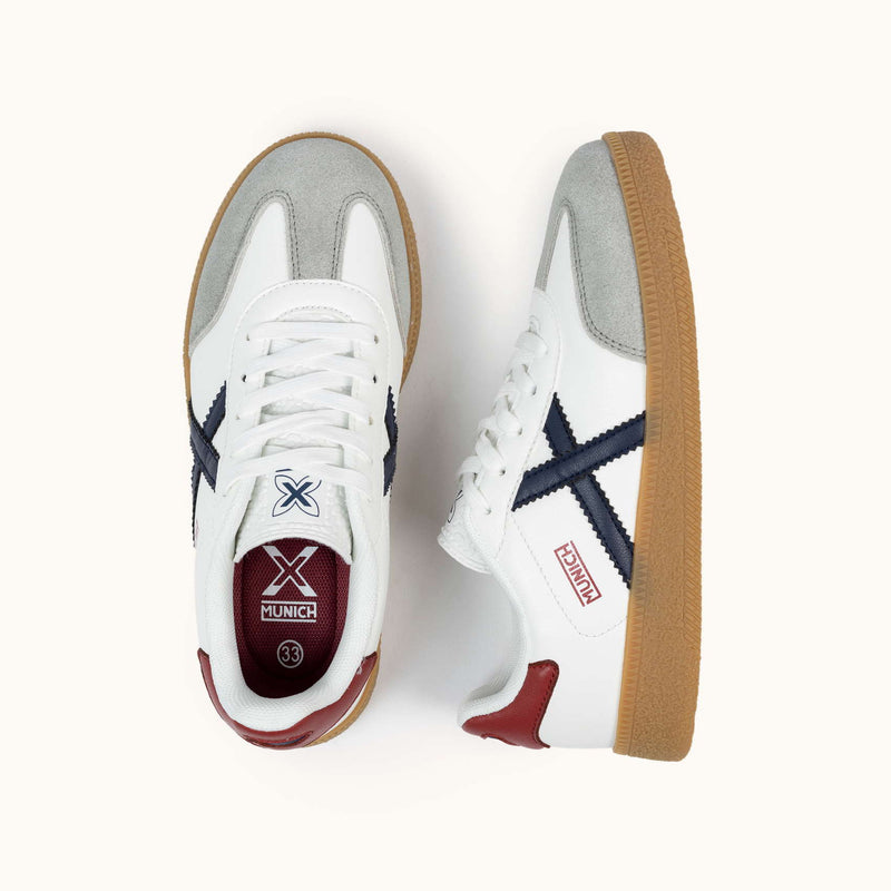 ZAPATILLA - MUNICH - MINI BARRU 10 BRANCO DE 33 A 38
