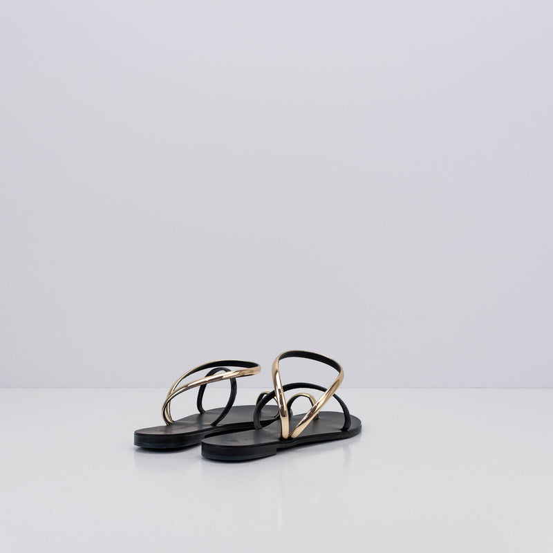 NICOLAS LAINAS - SANDAL - GOLD BLACK SNAKE