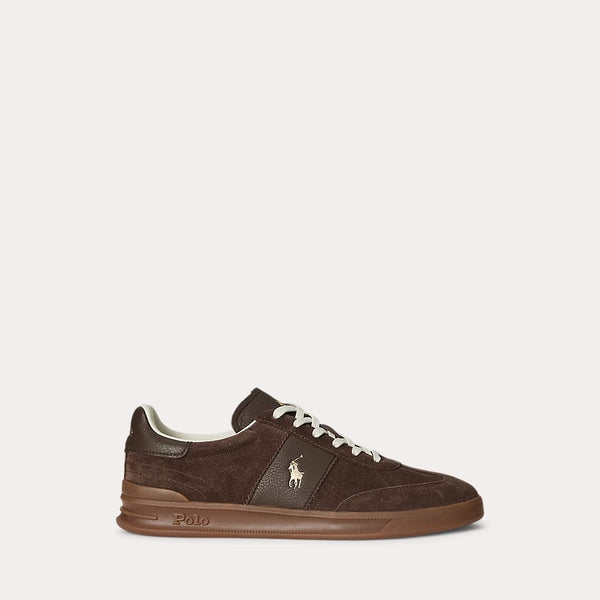 POLO RALPH LAUREN - SNEAKER - HRT AERA PP SNEAKERS LOW TOP LACE BROWN