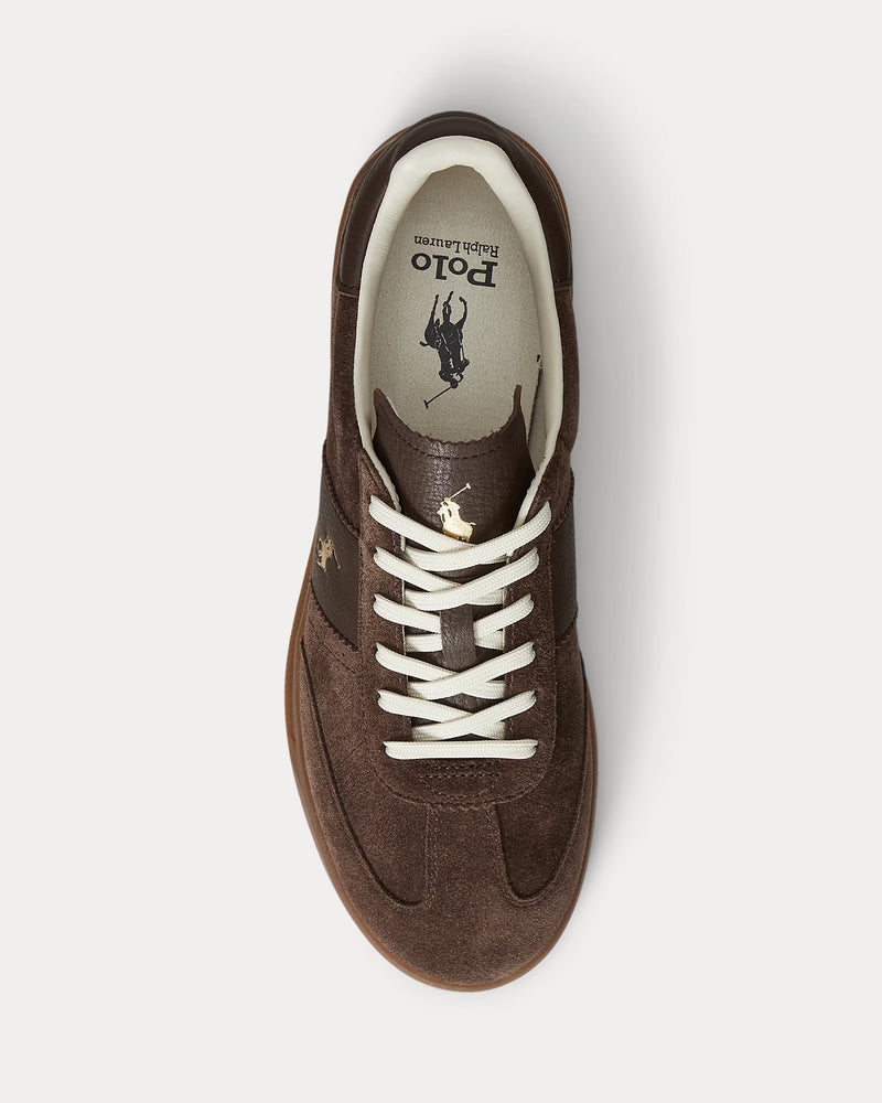 POLO RALPH LAUREN - SNEAKER - HRT AERA PP SNEAKERS LOW TOP LACE BROWN