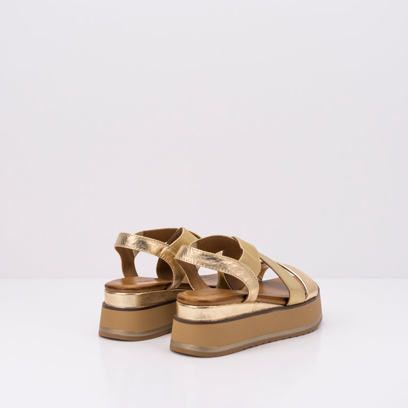 INUOVO - SANDAL - GOLD PLATFORM 983001