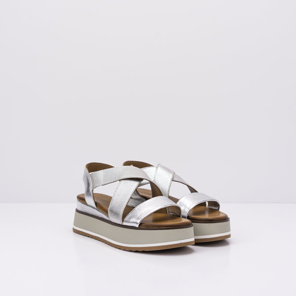 INUOVO - SANDAL - SILVER PLATFORM 983001P