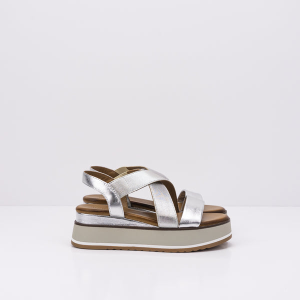 INUOVO - SANDAL - SILVER PLATFORM 983001P