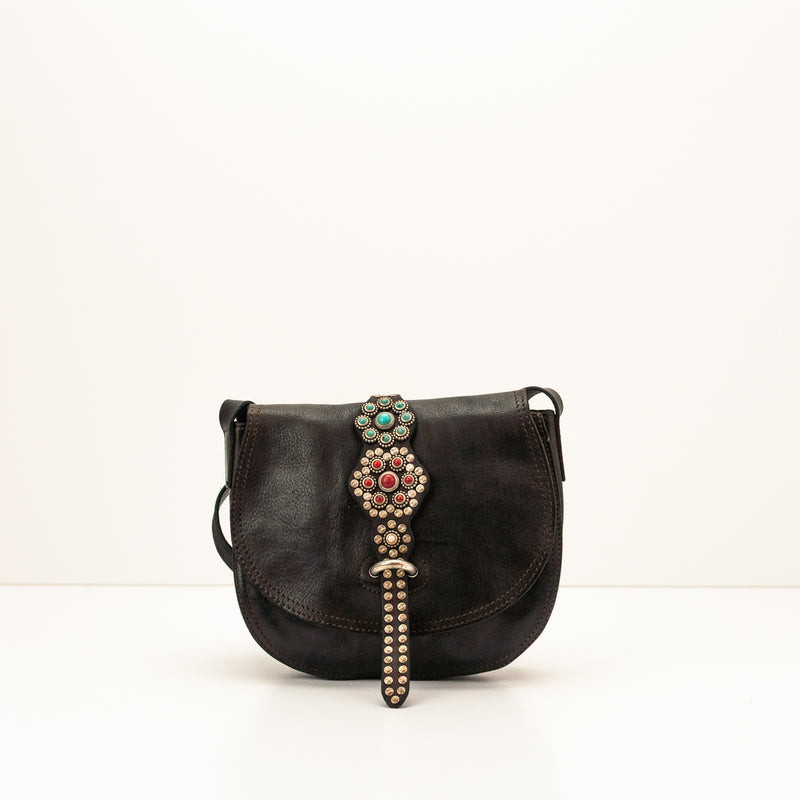 Bolso Campomaggi Linda piel italiana natural marrón artesanal — Moksín
