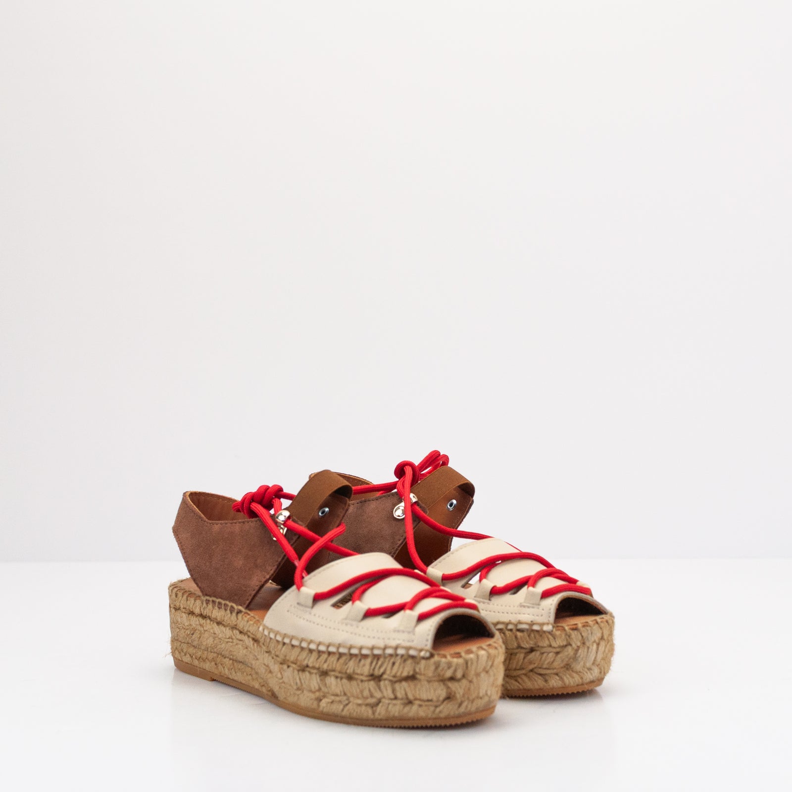 NAGUISA ESPADRILLE CIMA BROWN ECRU