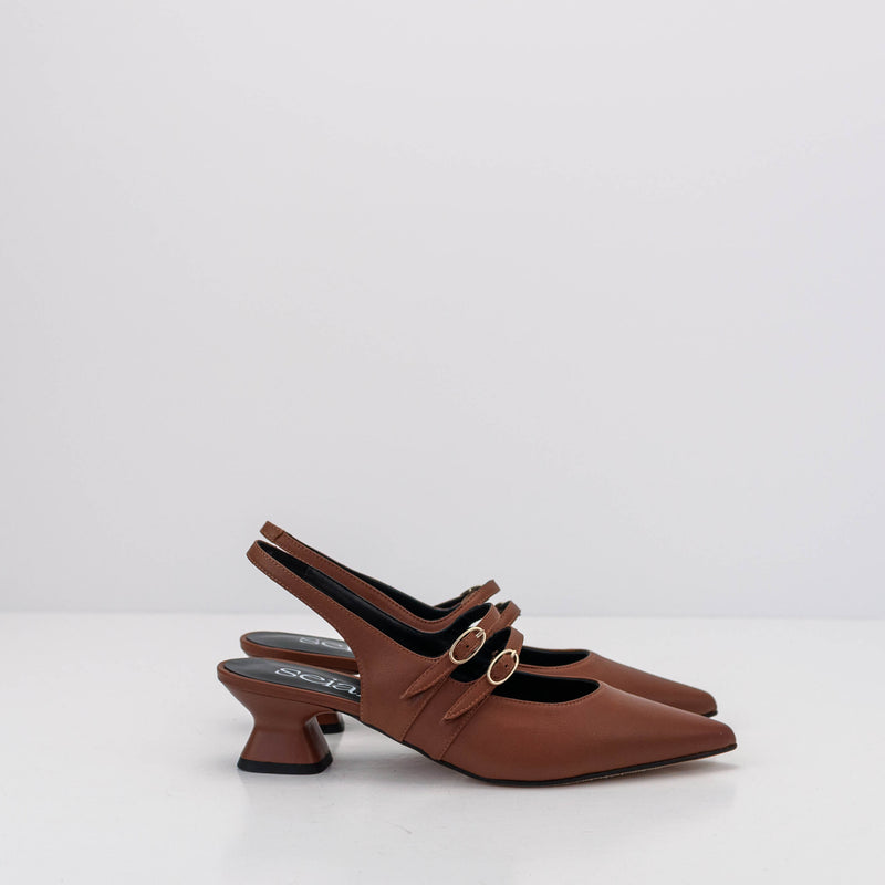 SEIALE - SLINGBACK SHOE - COLCHA TAN