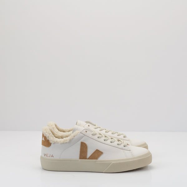 VEJA - SNEAKER - CAMPO WINTER CHROMEFREE LEATHER EXTRA WHITE DESERT CW0503830