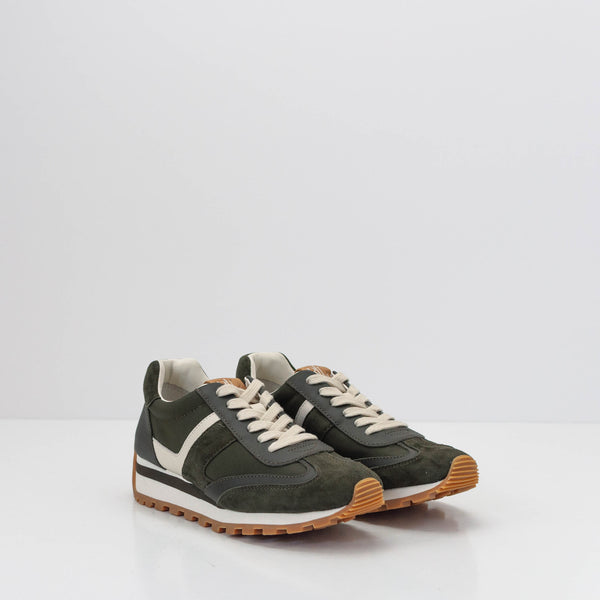 POLO RALPH LAUREN - SNEAKER - DANI SNEAKERS LOW TOP LACE DARK OLIVE