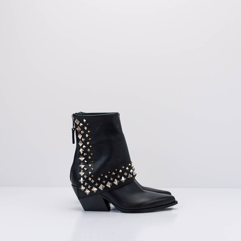 ELENA IACHI - BOOT - E3710 NATURE NERO+NK/ORO