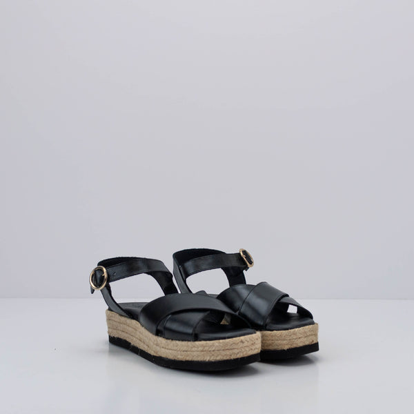 SEIALE - SANDAL - FRAUTA WEDGE NOIR