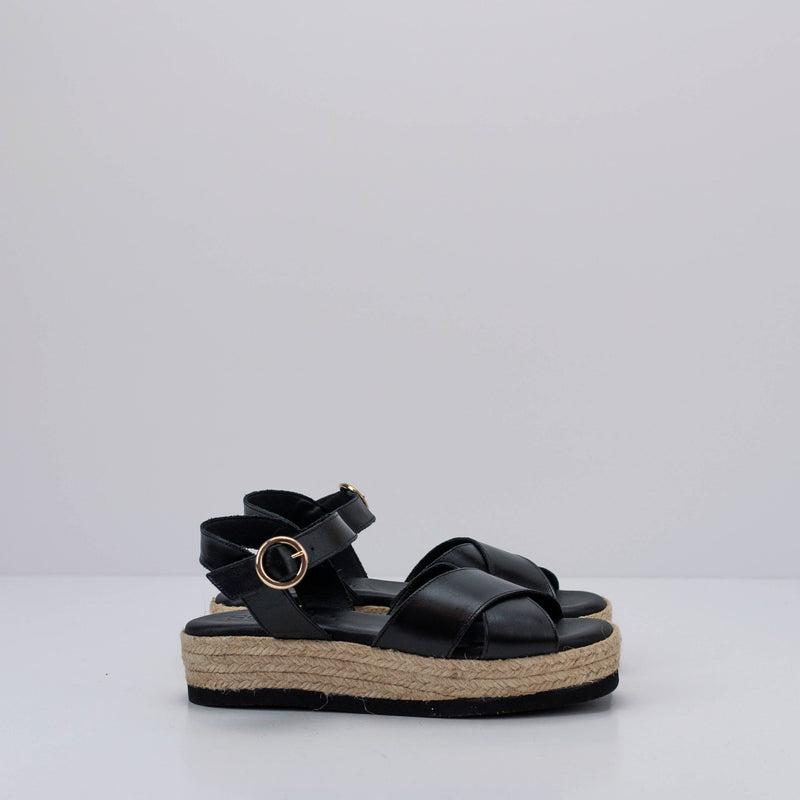 SEIALE - SANDAL - FRAUTA WEDGE NOIR