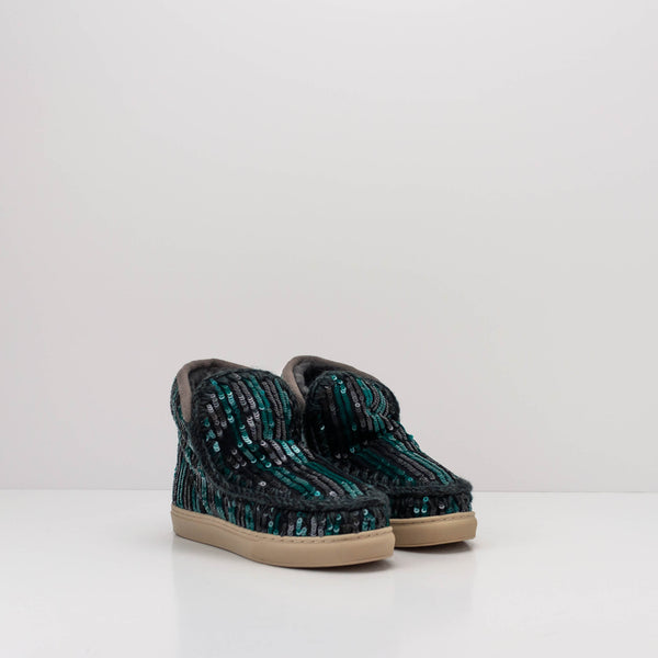 BOTA - MOU - ESKIMO SNEAKER STRIPY SEQUINS PEACOCK