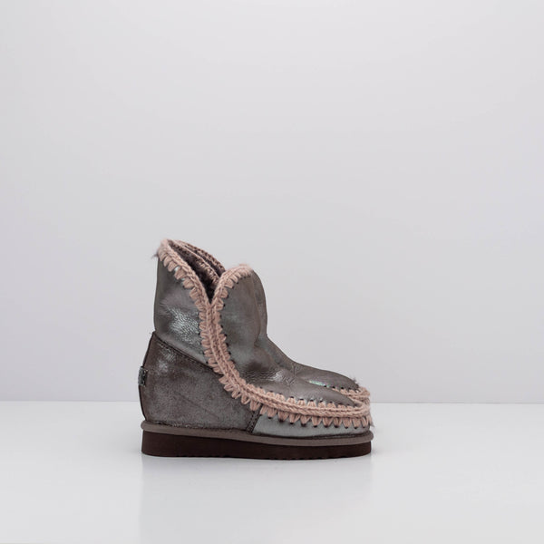 MOU - BOOTS - ESKIMO INNER WEDGE SHORT MICROGLITTER MOCHA