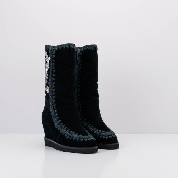 MOU - BOOTS - FRENCH TOE TEXAN HOTFIX BLACK