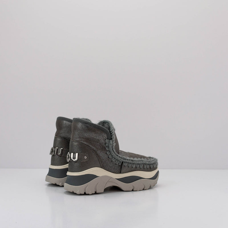 MOU - BOOTS - CHUNKY ESKIMO SNEAKER BIG LOGO DUST IRON