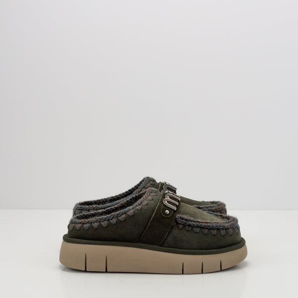 ZOCO - MOU - BOUNCE CLOG METAL LOGO BLACK OLIVE