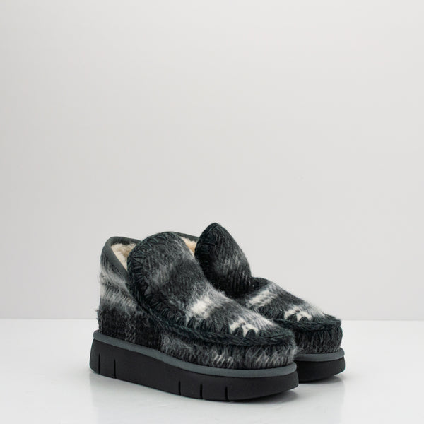 MOU - BOOT - ESKIMO BOUNCE SNEAKER WOOL IRIDESCENT BLACK