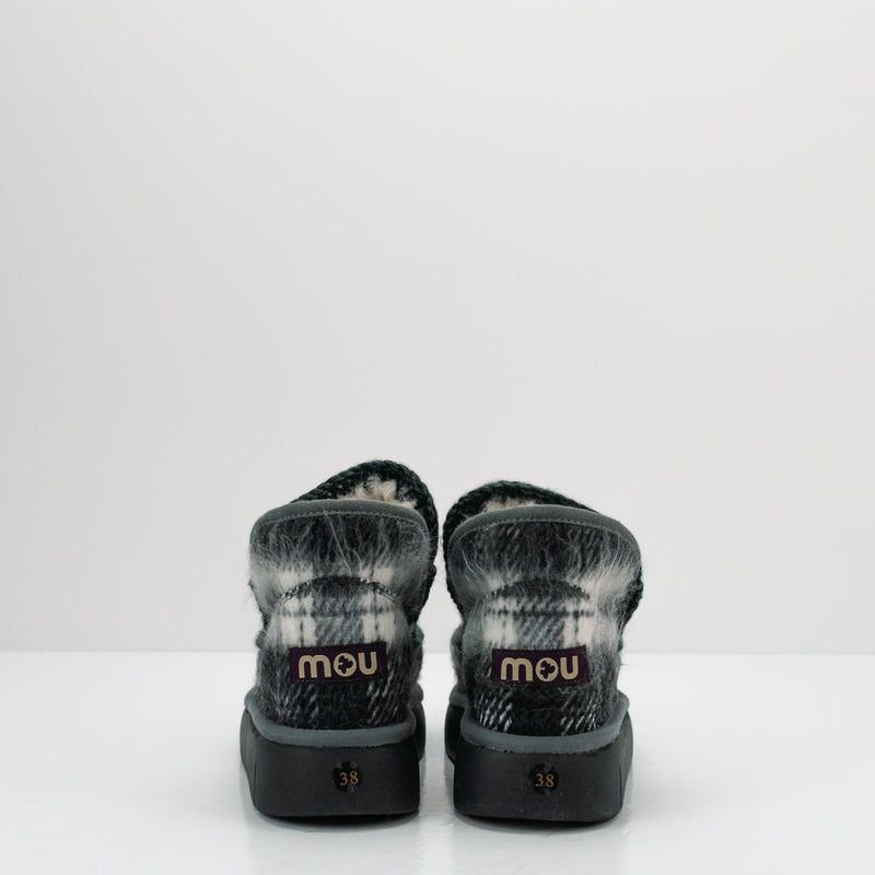 MOU - BOOT - ESKIMO BOUNCE SNEAKER WOOL IRIDESCENT BLACK