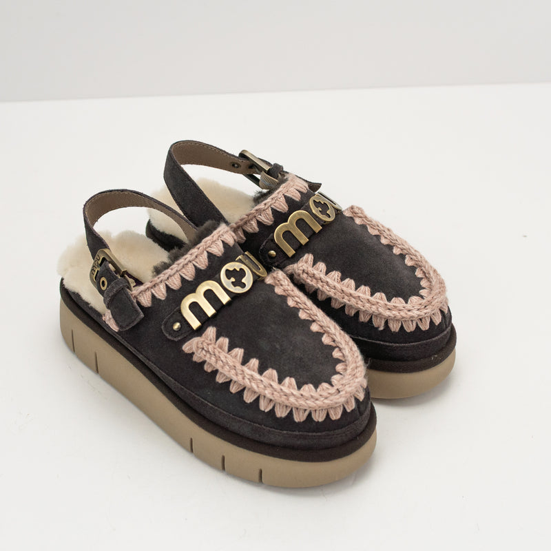 ZUECO - MOU - BOUNCE CLOG BACK STRAP LETTER LOGO MOCHA