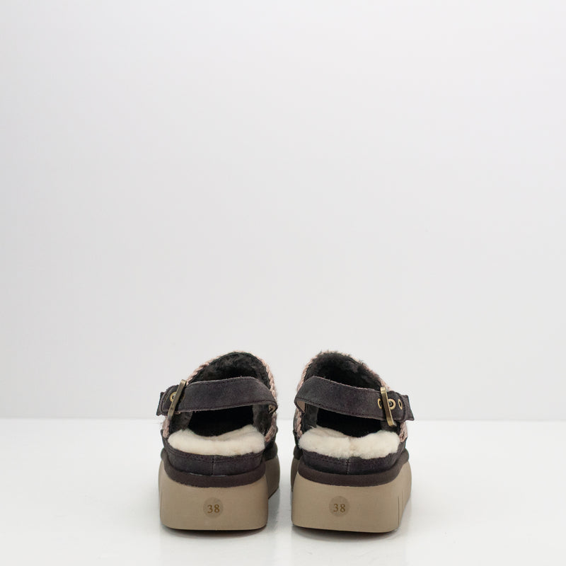 ZUECO - MOU - BOUNCE CLOG BACK STRAP LETTER LOGO MOCHA