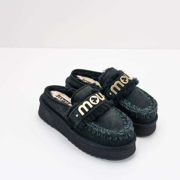 ZOCO - MOU - PLATFORM CLOG LETTER LOGO BLACK